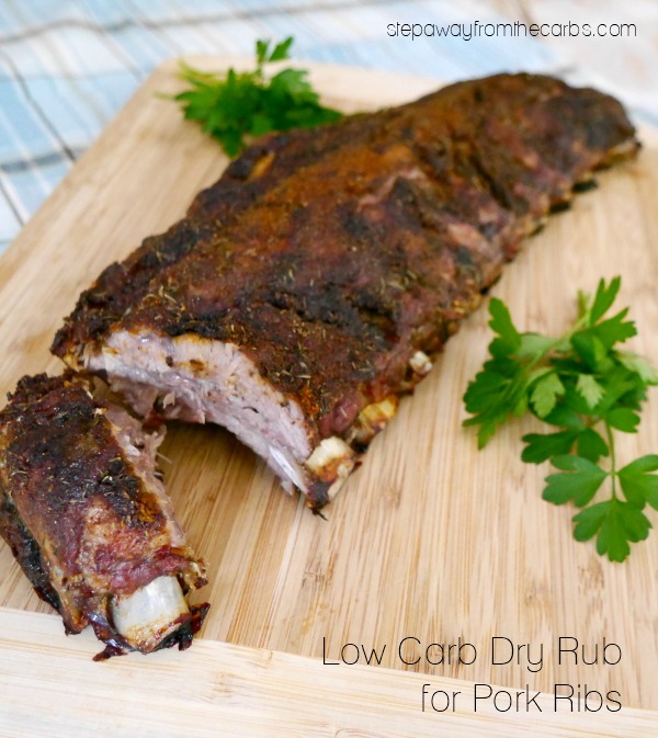 Low Carb Dry Rub for Oven Baked Pork Ribs - these are so full of flavor!