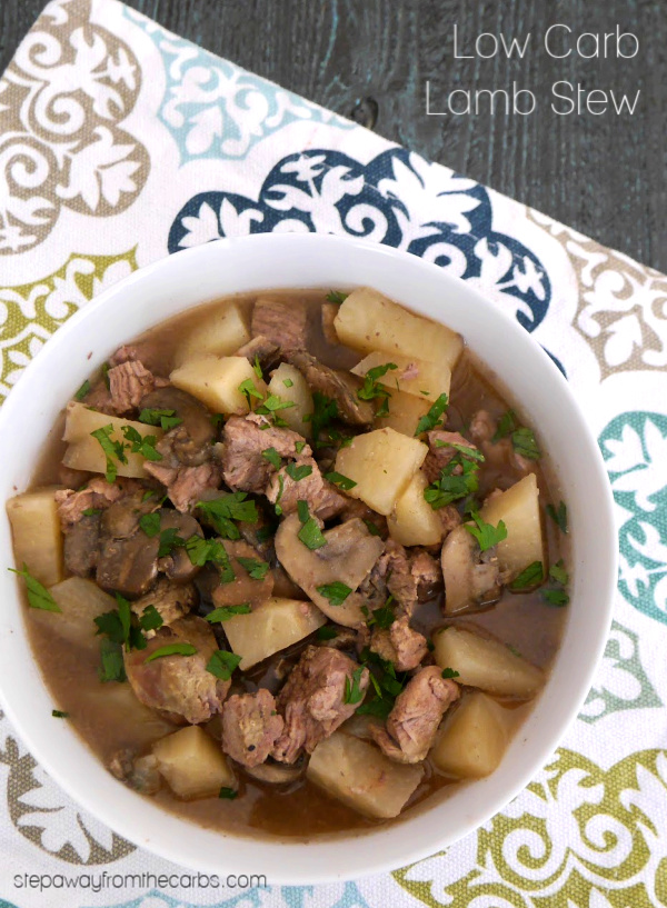 Low Carb Lamb Stew - a comforting meal that is made in the slow cooker or Instant Pot