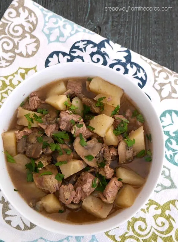 Low Carb Lamb Stew - a comforting meal that is made in the slow cooker or Instant Pot