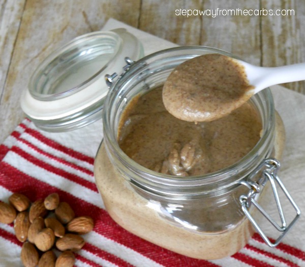 Homemade Almond Butter - only two ingredients and it is naturally low in carbohydrates!