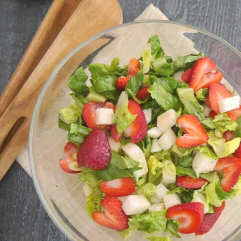 Jicama and Strawberry Salad
