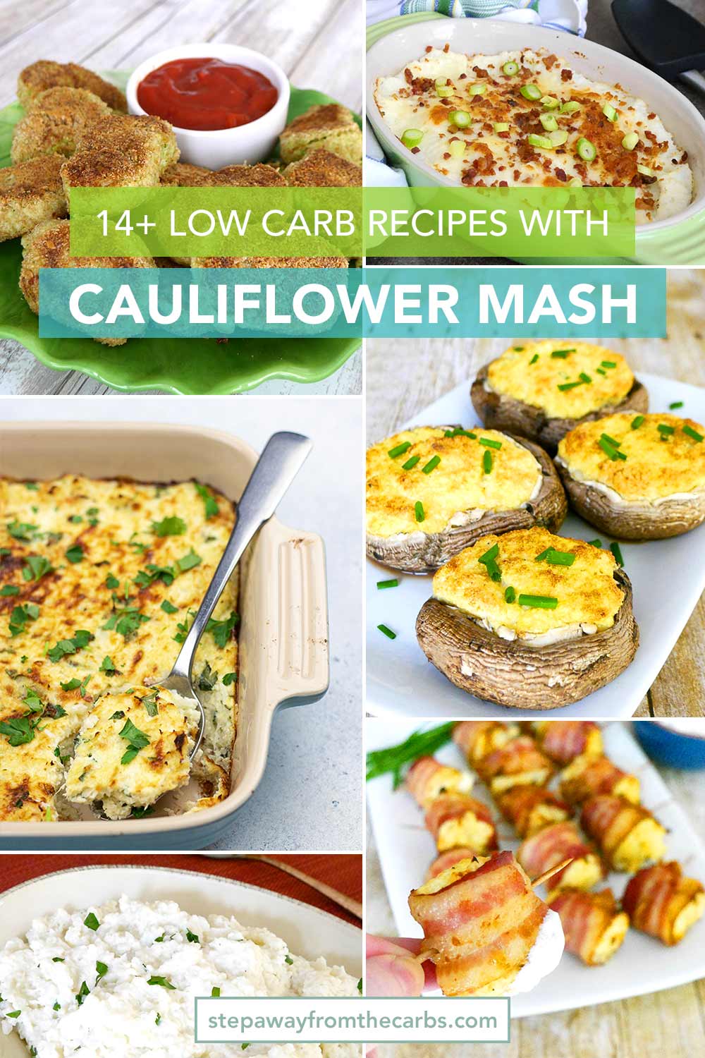 14+ Low Carb Recipes with Cauliflower Mash