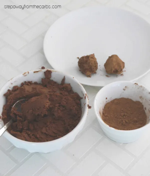 Low Carb Chocolate Brandy Truffles - a decadent keto, sugar free, and LCHF treat!