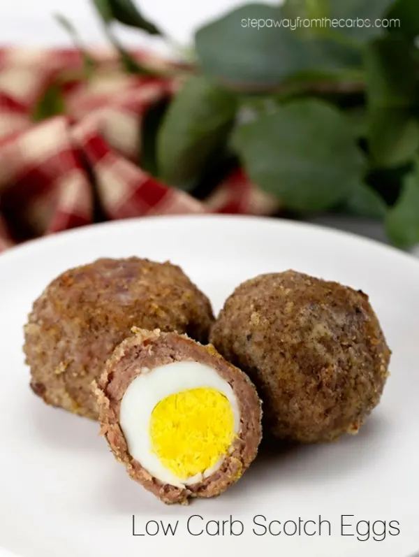 Low Carb Scotch Eggs - a filling keto snack that is super low in carbs!