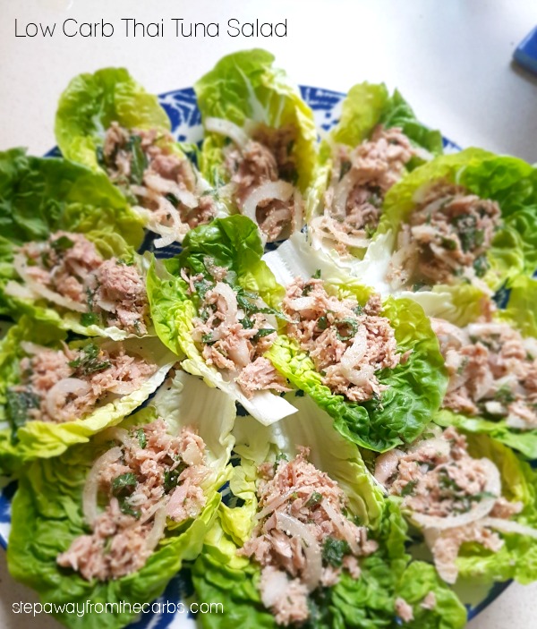 Low Carb Thai Tuna Salad - the perfect recipe for an appetizer or party dish