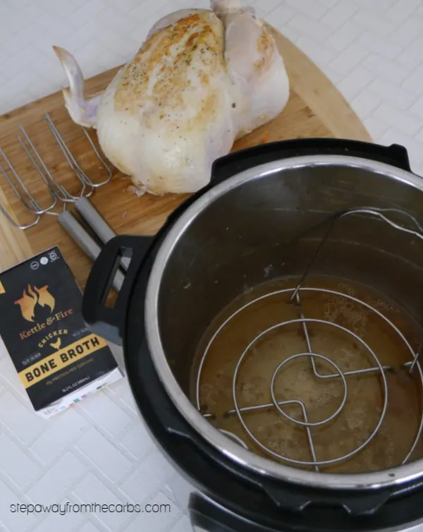Whole Chicken in the Instant Pot - an easy way to cook soft, moist chicken