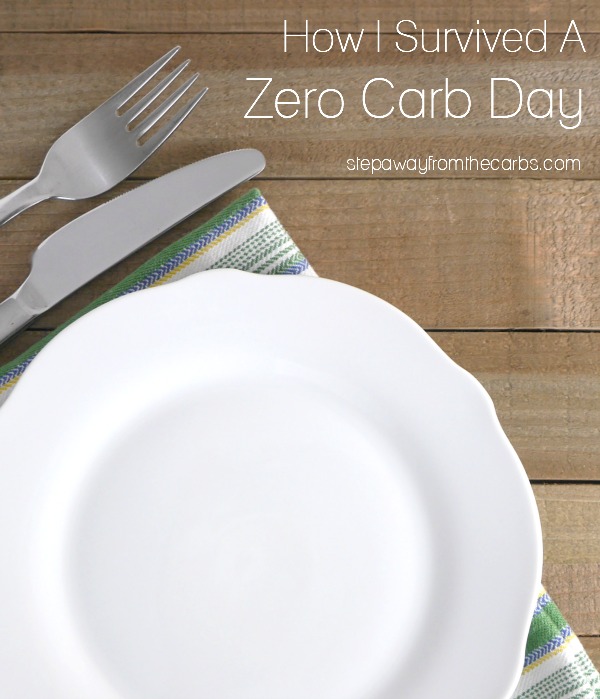 How I Survived a Zero Carb Day - how low can you go?!?!
