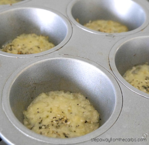 Everything Parmesan Crisps - a tasty low carb snack with all the flavors of an "everything" bagel!