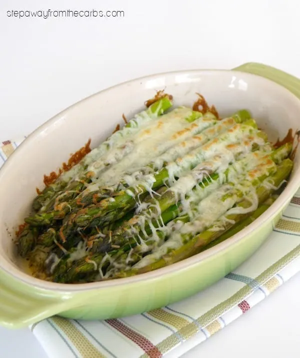 Low Carb Asparagus Gratin - a tasty side dish recipe