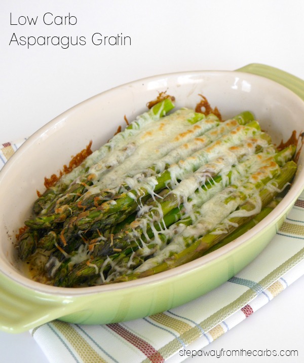 Low Carb Asparagus Gratin - a tasty side dish recipe