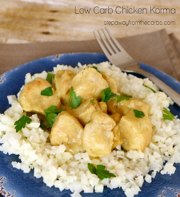 Low Carb Chicken Korma - a classic mild Indian curry recipe