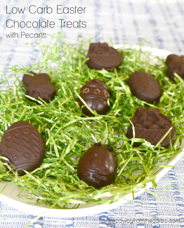 Low Carb Easter Chocolate Treats with Pecans