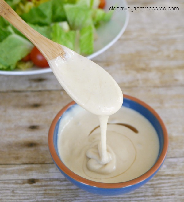 Low Carb Honey Mustard Sauce - three ingredient recipe. Sugar free and keto. 