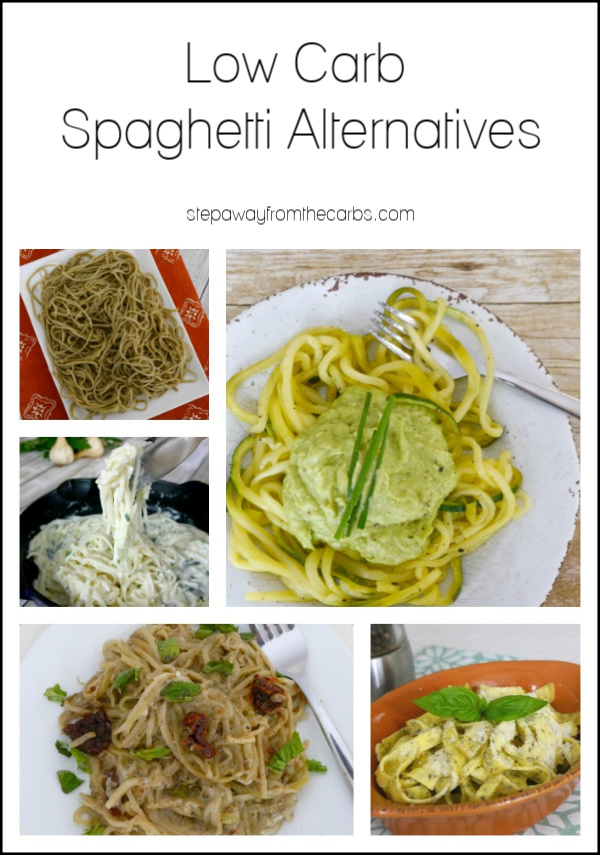 Low Carb Spaghetti Alternatives - healthy options for when you're craving noodles but watching the carbs