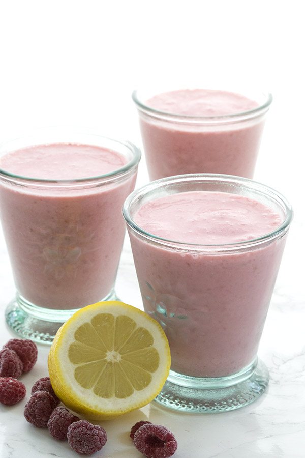 Low Carb Raspberry Lemonade Smoothie