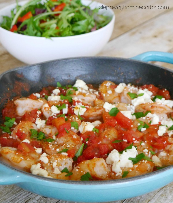 Baked Greek Shrimp with Feta - a low carb and keto recipe