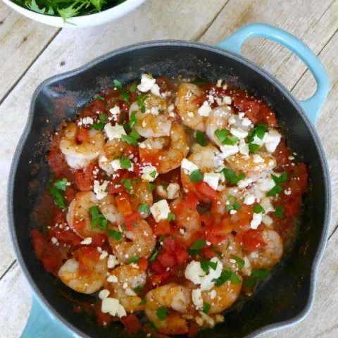 Baked Greek Shrimp with Feta