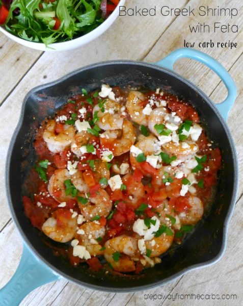 Baked Greek Shrimp with Feta - Step Away From The Carbs