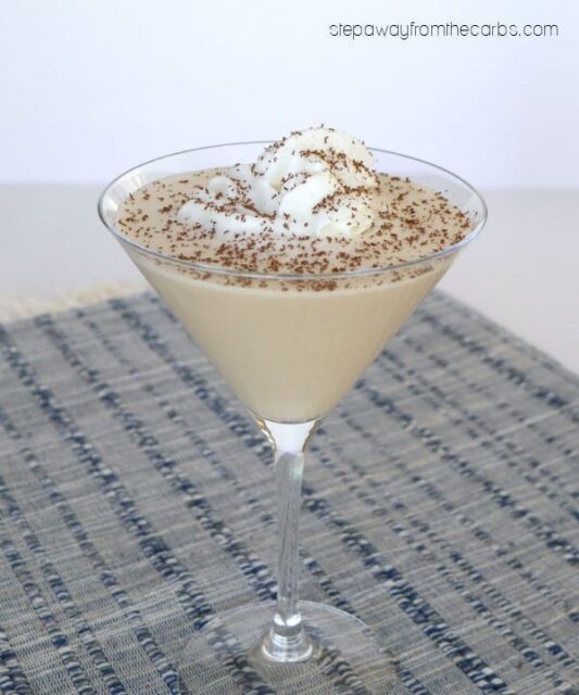 Low Carb Chocolate Cream Pie Martini Step Away From The Carbs