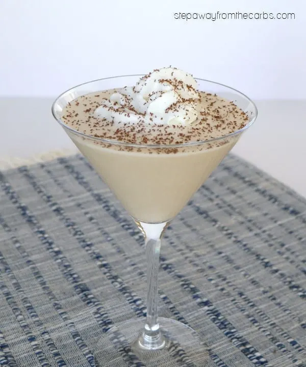Low Carb Chocolate Cream Pie Martini - a decadent cocktail!
