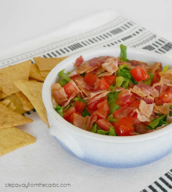 Low Carb BLT Dip - perfect for sharing! Keto, LCHF and gluten free recipe. 