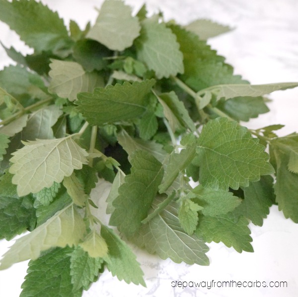 Lemon Balm Vinaigrette - a refreshing and herby salad dressing for the summer