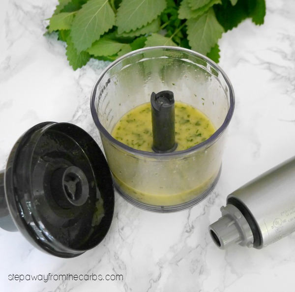 Lemon Balm Vinaigrette - a refreshing and herby salad dressing for the summer