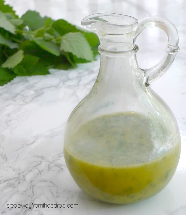 Lemon Balm Vinaigrette - a refreshing and herby salad dressing for the summer