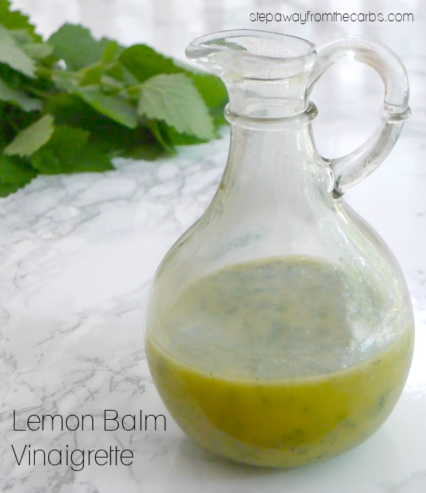 Lemon Balm Vinaigrette - a refreshing and herby salad dressing for the summer