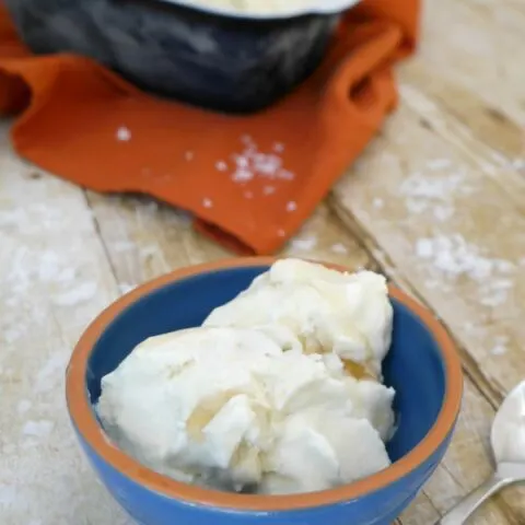 Low Carb Salted Caramel Ice Cream