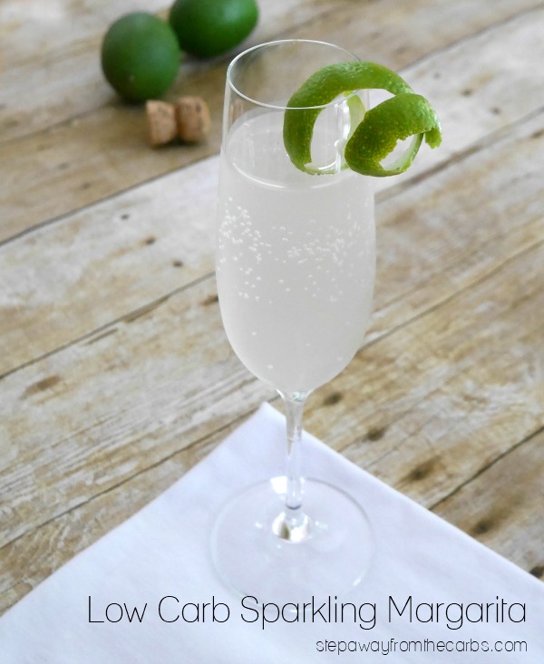 Low Carb Sparkling Margarita - a refreshing and sugar free recipe 