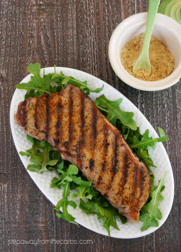 Mustard Dry Rub for steak, chicken, and pork. Low carb and keto recipe.