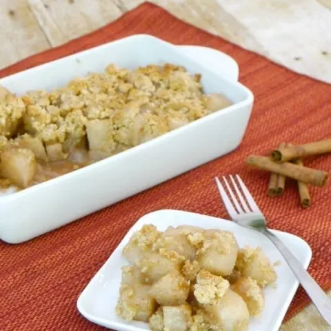 Low Carb Faux Apple Crumble