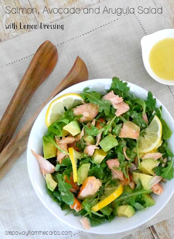 Salmon, Avocado and Arugula Salad