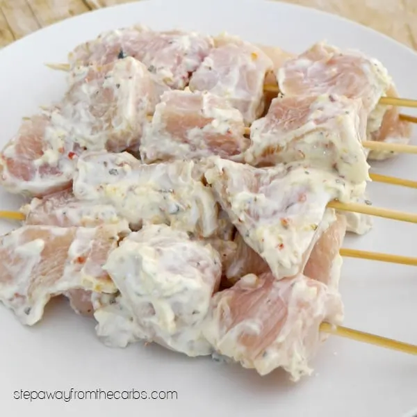 Low Carb Chicken Souvlaki - a Greek recipe for the grill!