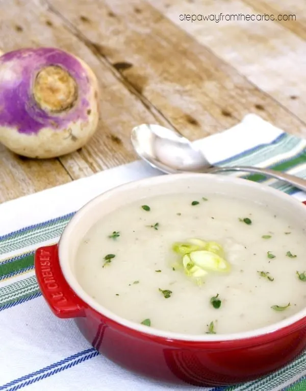 Low Carb Creamy Turnip Soup - a warming and filling lunch recipe