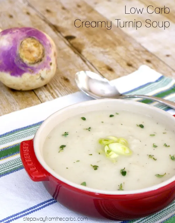 Low Carb Creamy Turnip Soup - a warming and filling lunch recipe Low Carb Creamy Turnip Soup - a warming and filling lunch recipe