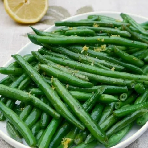 Low Carb Green Beans with Lemon and Pepper