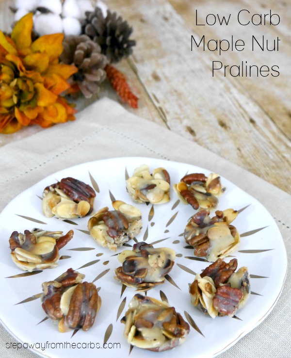 Low Carb Maple Nut Pralines - a sugar free sweet treat!