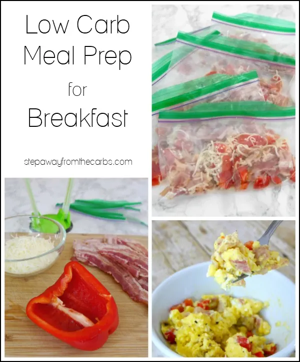 Low Carb Meal Prep for Breakfast - get organized for the week ahead!