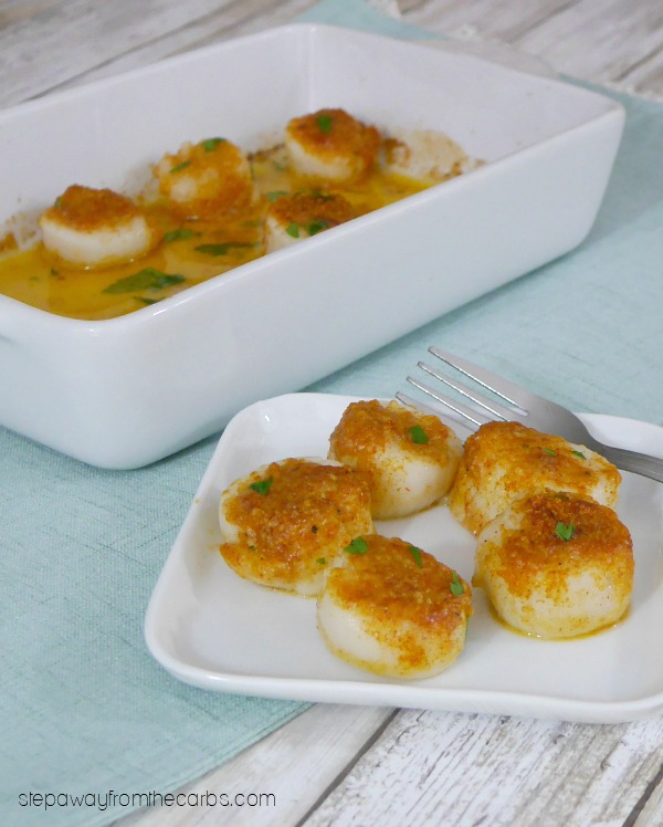 Low Carb Baked Scallops - a gorgeous and delicious keto appetizer for a special occasion