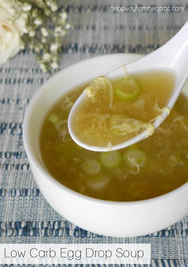Low Carb Egg Drop Soup - a quick and easy soup to warm you up on a cold day!