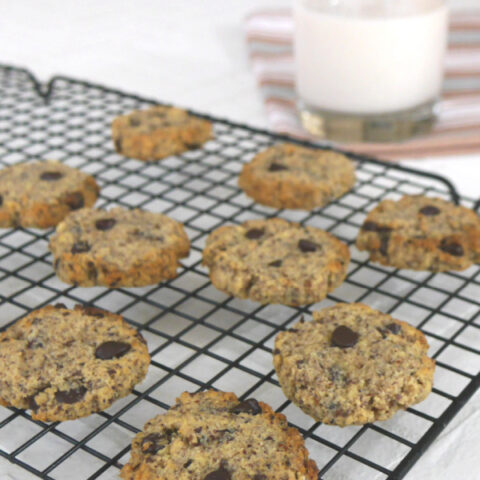 Low Carb Hazelnut and Chocolate Chip Cookies