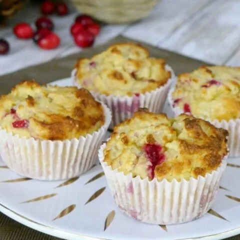 Low Carb Leftover Cranberry Sauce Muffins