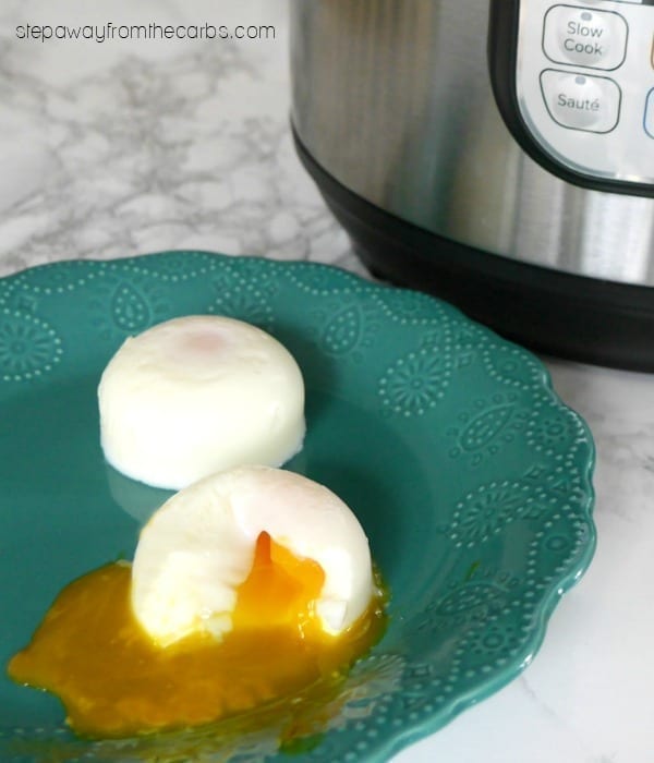 Instant Pot Poached Eggs - great for a low carb breakfast, lunch, or even a salad!