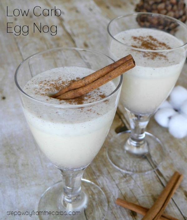 Low Carb Egg Nog - a sugar free, keto, and LCHF chilled cocktail that is perfect for the winter!