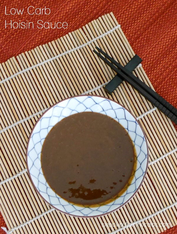 Low Carb Hoisin Sauce - great for dipping! Sugar free, gluten free and keto recipe.