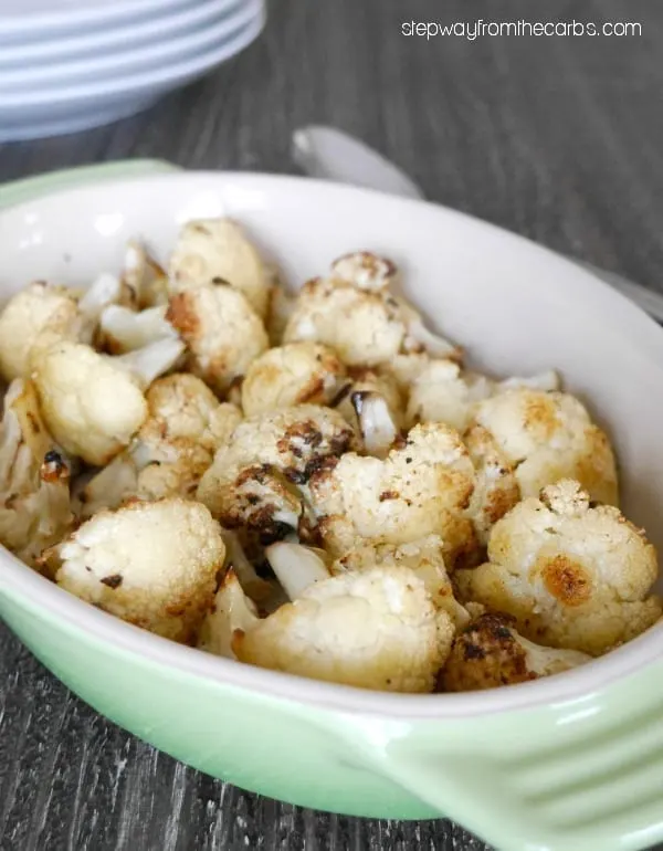 Duck Fat Roasted Cauliflower - a side dish recipe with fantastic flavor!