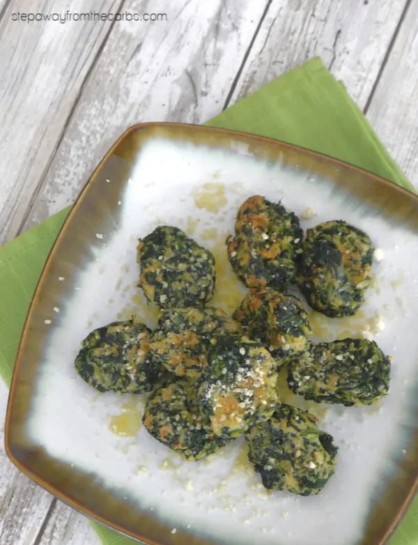 Low Carb Gnocchi with Spinach and Ricotta - a gluten free, vegetarian, LCHF and keto recipe. 