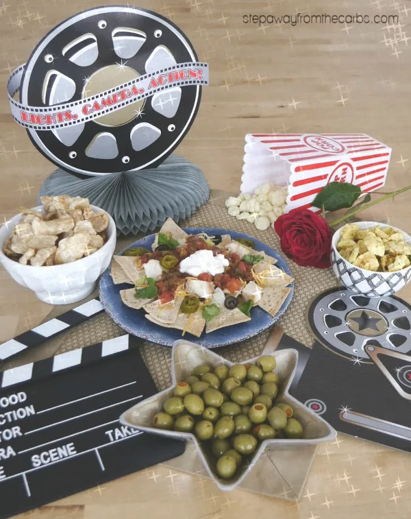 Low Carb Movie Night - load up with low carb snacks and goodies, and enjoy a good film!